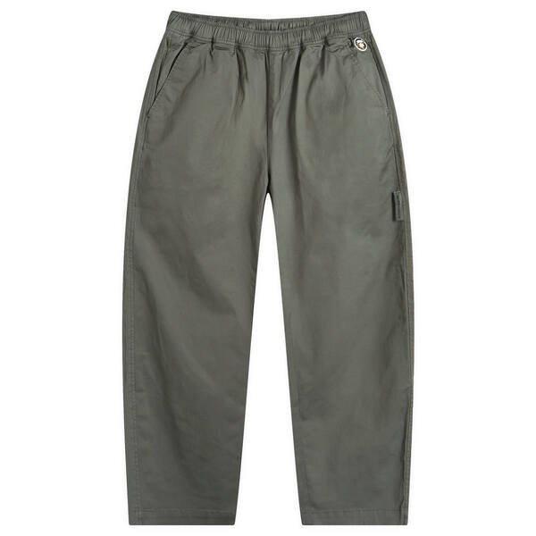 【送料無料】 ベイシング エイプ メンズ カジュアルパンツ ボトムス AAPE Drawstring Woven Trouser Khaki