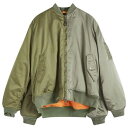 【送料無料】 バレンシアガ メンズ ジャケット・ブルゾン アウター Balenciaga Oversized Double Sleeve Bomber Mili...