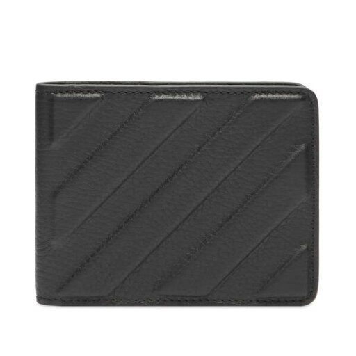 【送料無料】 オフ-ホワイト メンズ 財布 アクセサリー Off-White Chevron Bifold Leather Wallet Black 【送料無料】 オフ-ホワイト メンズ 財布 アクセサリー Off-White Chevron Bifold Leather Wallet Black