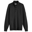 【送料無料】 ストーンアイランド メンズ ニット・セーター アウター Stone Island Lambswool Quarter Button Knit Bl...