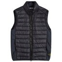 【送料無料】 ストーンアイランド メンズ ベスト ダウンベスト アウター Stone Island Lightweight Down Vest Navy Blu...