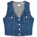 【送料無料】 リーバイス レディース ベスト トップス Levi's Denim Waistcoat Blue