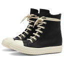 【送料無料】 リックオウエンス レディース スニーカー シューズ Rick Owens Hi Top Sneakers Black & Milk