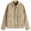 【送料無料】 エンジニアードガーメンツ メンズ ジャケット・ブルゾン アウター Engineered Garments Trucker Jacket Khaki 13Oz Broken Denim