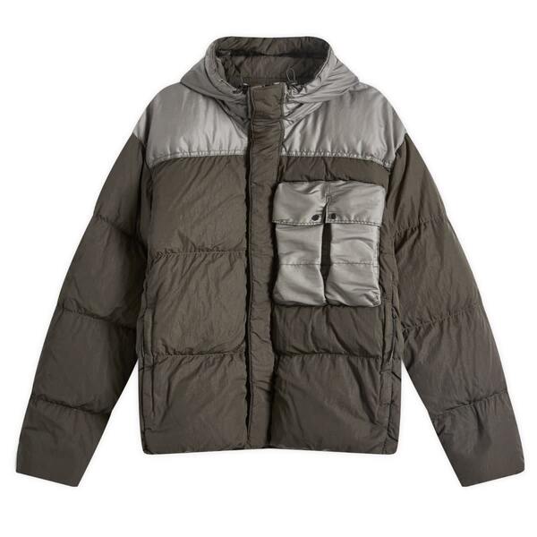 【送料無料】 シーピーカンパニー メンズ ジャケット・ブルゾン ダウンジャケット アウター C.P. Company Chrome-R Mixed Goggle Down Jacket Grape Leaf