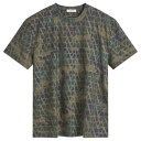 【送料無料】 ヴァレンティノ メンズ シャツ トップス Valentino V Logo Camo T Shirt Army(4)
