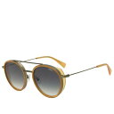 【送料無料】 アーペーセー メンズ サングラス・アイウェア アクセサリー A.P.C. Nico Sunglasses Milky Yellow(4)
