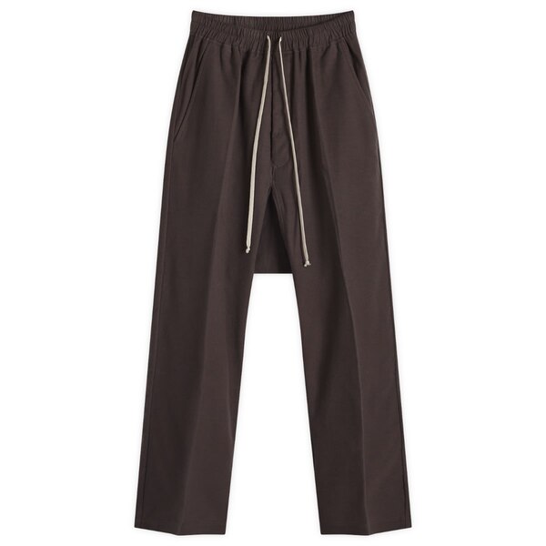 【送料無料】 リックオウエンス メンズ カジュアルパンツ ボトムス Rick Owens Drawstring Long Heavy Cotton Trousers Dark Dust