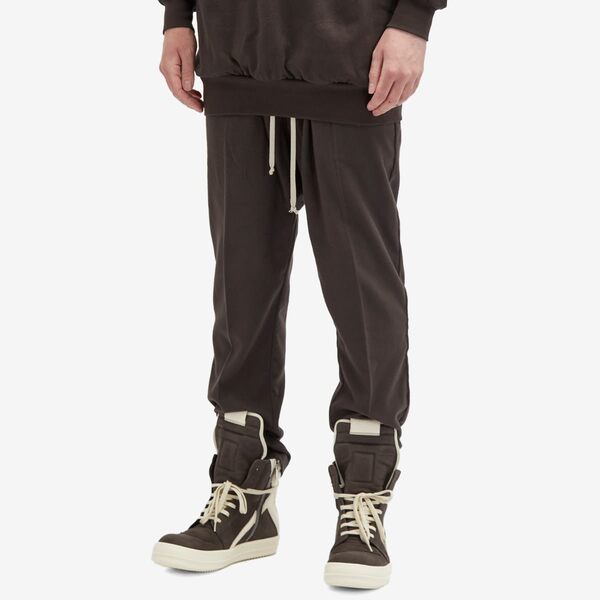 【送料無料】 リックオウエンス メンズ カジュアルパンツ ボトムス Rick Owens Drawstring Long Heavy Cotton Trousers Dark Dust