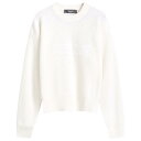 【送料無料】 ヴェルサーチ レディース パーカー・スウェット アウター Versace Sweatshirt Ivory