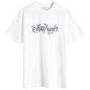【送料無料】 オフ-ホワイト レディース Tシャツ トップス Off-White Flower Bookish Reg T-Shirt White