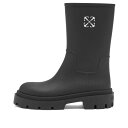 【送料無料】 オフ-ホワイト レディース ブーツ・レインブーツ シューズ Off-White Reboot Arrow Black Shoes Black