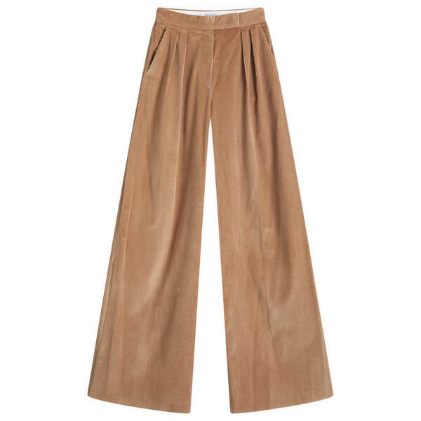 【送料無料】 マックスマーラ レディース カジュアルパンツ ボトムス Max Mara Wide Leg Trousers Camel