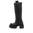 【送料無料】 リックオウエンス レディース ブーツ・レインブーツ シューズ Rick Owens Knee Pull Boots Black