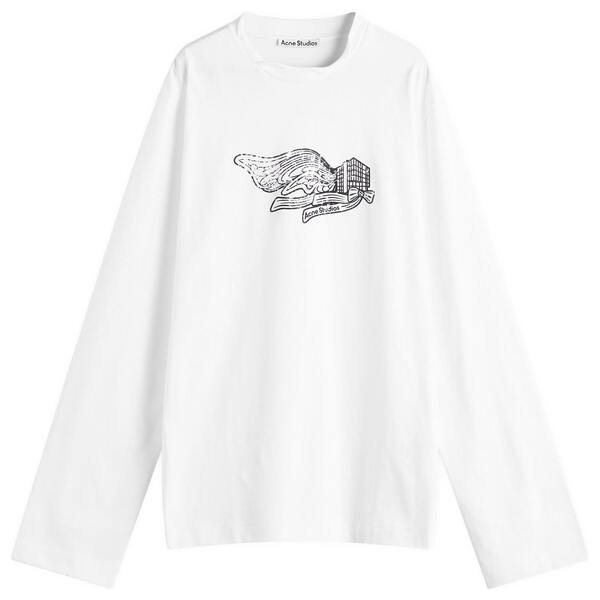 関税送料込【ACNE STUDIOS】ホワイト ロゴプリント 長袖Tシャツ 楽天市場】acne studios tシャツ(カラーホワイト)(メンズ
