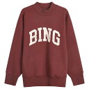 【送料無料】 アニービン レディース パーカー・スウェット アウター Anine Bing Bradie Sweatshirt Burgundy