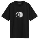 【送料無料】 ユニフォームエクスペリメント メンズ Tシャツ トップス Uniform Experiment Moire UE T-Shirt Black(4)
