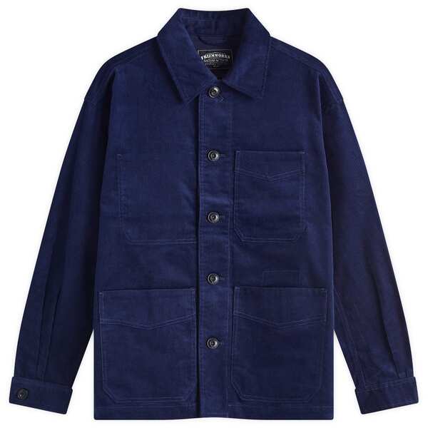 フリズムワークス メンズ アウター ジャケット・ブルゾン コーデュロイ FrizmWORKS Corduroy French Work Jacket Navy ネイビー