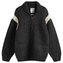 【送料無料】 ビズビム メンズ カーディガン アウター Visvim Cowichan Hand Knit Cardigan Black
