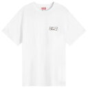 【送料無料】 ケンゾー メンズ Tシャツ トップス Kenzo Weave Embroidered Slim T-Shirt Off White