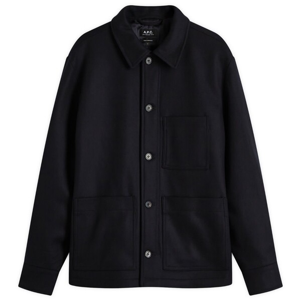 【送料無料】 アーペーセー メンズ ジャケット・ブルゾン アウター A.P.C. Emile Wool Chore Jacket Dark Blue