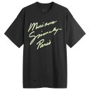 【送料無料】 ジバンシー メンズ Tシャツ トップス Givenchy Script Logo Regular Fit T-Shirt Black & Gree...