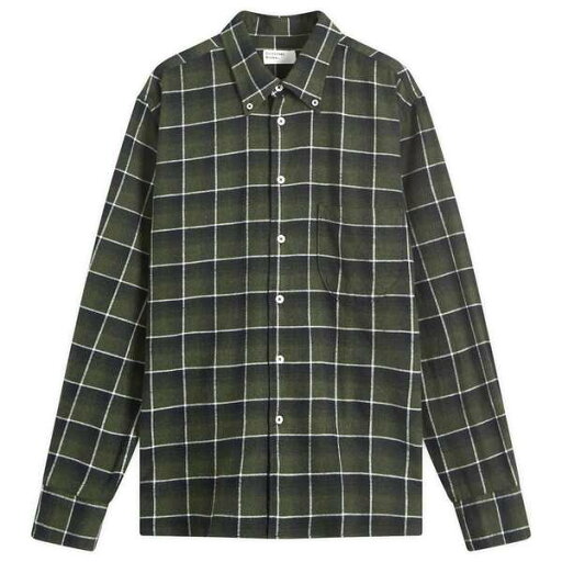 【送料無料】 ユニバーサルワークス メンズ シャツ トップス Universal Works Lazy Day Check Shirt Olive 【送料無料】 ユニバーサルワークス メンズ シャツ トップス Universal Works Lazy Day Check Shirt Olive