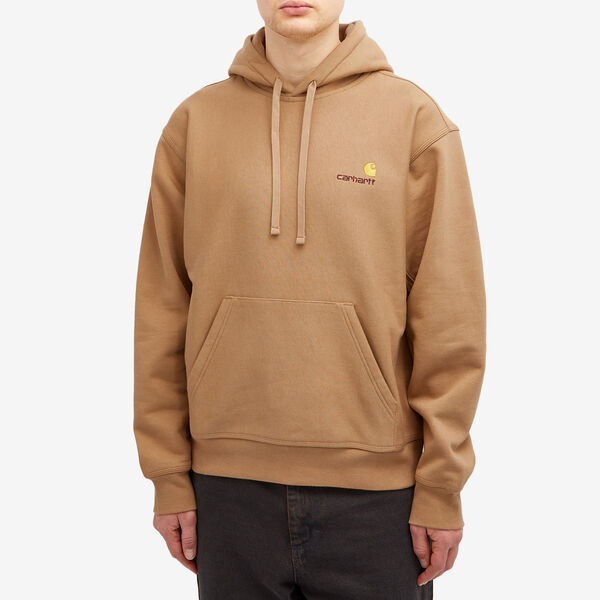 【送料無料】 カーハート メンズ パーカー・スウェット アウター Carhartt WIP Hooded American Script Sweat Peanut