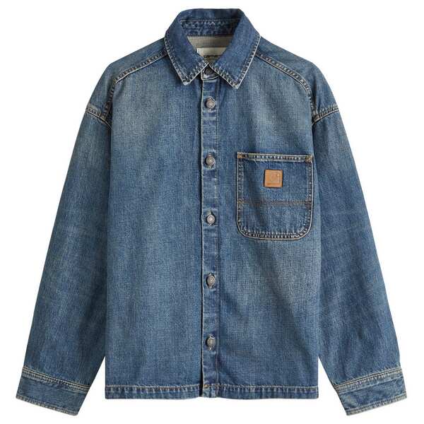 【送料無料】 カーハート レディース ジャケット・ブルゾン アウター Carhartt WIP Lovilla Shirt Jacket Blue Dirty Used Wash