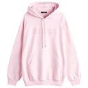 【送料無料】 ヴェルサーチ レディース パーカー・スウェット フーディー アウター Versace Logo Hoodie Pastel Pink