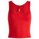 【送料無料】 スキムズ レディース タンクトップ トップス SKIMS Cotton Rib Tank Cranberry