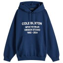 【送料無料】 コール バクストン メンズ パーカー・スウェット アウター Cole Buxton Design Studios Hoodie Navy
