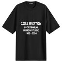 【送料無料】 コール バクストン メンズ Tシャツ トップス Cole Buxton Design Studios T-Shirt Black