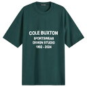 【送料無料】 コール バクストン メンズ Tシャツ トップス Cole Buxton Design Studios T-Shirt Forest Green
