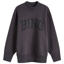 【送料無料】 アニービン レディース パーカー・スウェット アウター Anine Bing Bradie Sweatshirt Washed Black