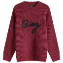 【送料無料】 アニービン レディース ニット・セーター アウター Anine Bing Sydney Crew Jumper Burgundy