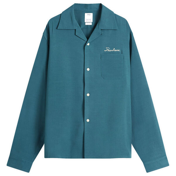 ̵ ӥӥ   ȥåץ Visvim Keesey Long Sleeve Shirt Green