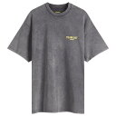 【送料無料】 リプレゼント メンズ Tシャツ トップス Represent Team 247 Oversized T-Shirt Pewter & Lemon