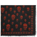 【送料無料】 アレキサンダー・マックイーン メンズ マフラー・ストール・スカーフ アクセサリー Alexander McQueen Skull Logo Sca...