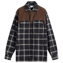 【送料無料】 アレキサンダー・マックイーン メンズ シャツ トップス Alexander McQueen Check Overshirt Black Ivory...