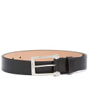 【送料無料】 アレキサンダー・マックイーン メンズ ベルト アクセサリー Alexander McQueen Twin Skull Leather Belt B...