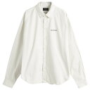 【送料無料】 バレンシアガ メンズ シャツ トップス Balenciaga Long Sleeve Oversized Shirt White