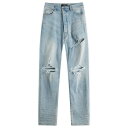 【送料無料】 アミリ メンズ デニムパンツ ボトムス AMIRI MX1 Distressed Jeans Surf Indigo
