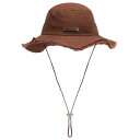 【送料無料】 ジャクエムス メンズ 帽子 アクセサリー Jacquemus Canvas Sun Hat Brown