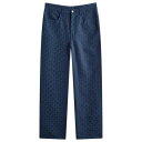 【送料無料】 ジバンシー メンズ デニムパンツ ボトムス Givenchy Anogram Logo 5 Pockets Jeans Grey & Blue