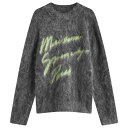 【送料無料】 ジバンシー メンズ ニット・セーター アウター Givenchy Script Logo Crew Neck Sweater Charcoal