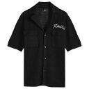 【送料無料】 アミリ メンズ ポロシャツ トップス AMIRI Short Sleeve Mesh Polo Black
