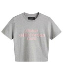 【送料無料】 アミリ レディース Tシャツ トップス AMIRI Hollywood Cafe Baby T-Shirt Heather Grey