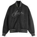【送料無料】 アミリ メンズ ジャケット・ブルゾン アウター AMIRI Amiri Script Bomber Jacket Black