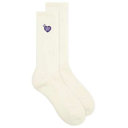 【送料無料】 ヒューマンメイド メンズ 靴下 アンダーウェア Human Made Pile Heart Sock White 【送料無料】 ヒューマンメイド メンズ 靴下 アンダーウェア Human Made Pile Heart Sock White